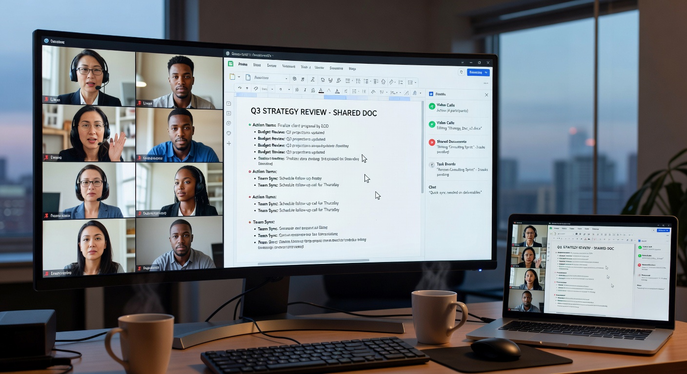 Reuniones virtuales y colaboración